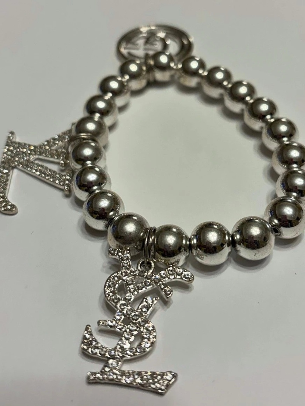 Gucci Silver-Tone Charm Bracelet Like New